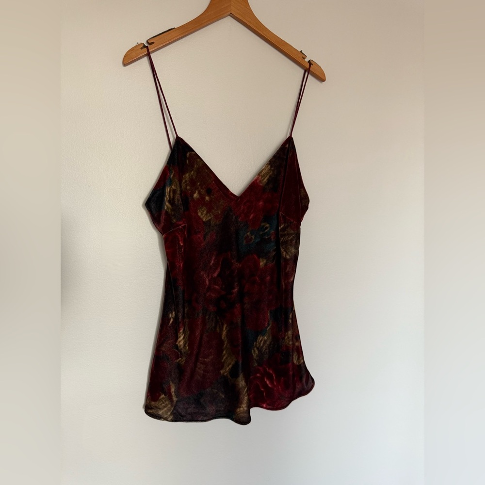 39. Polo by Ralph Lauren Floral Silk-Blend Velvet Tank